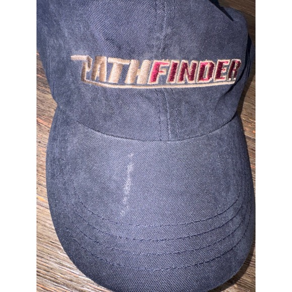 Imperial Pathfinder Navy Blue Baseball Cap Adjustable Hat Nylon Blend Mens - Picture 2 of 6